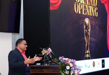The opening ceremony of the FIFA Fan Zone 2026, led by Minister Vijitha Herath. 